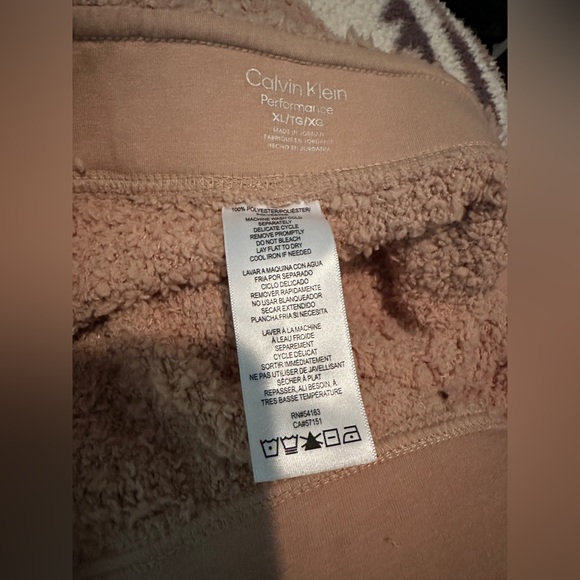 Calvin Klein Performance Teddy Bear Sherpa pants XL NWT - Picture 4 of 5
